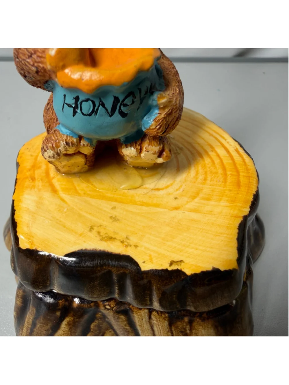 Artistic Gifts Inc. Bear Honey Pot Trinket Box One Size Brown Yellow